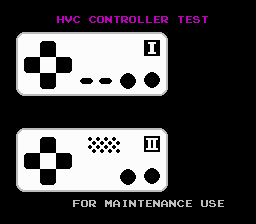 Controller title screen for NES
